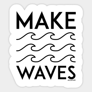 Make Waves Sticker